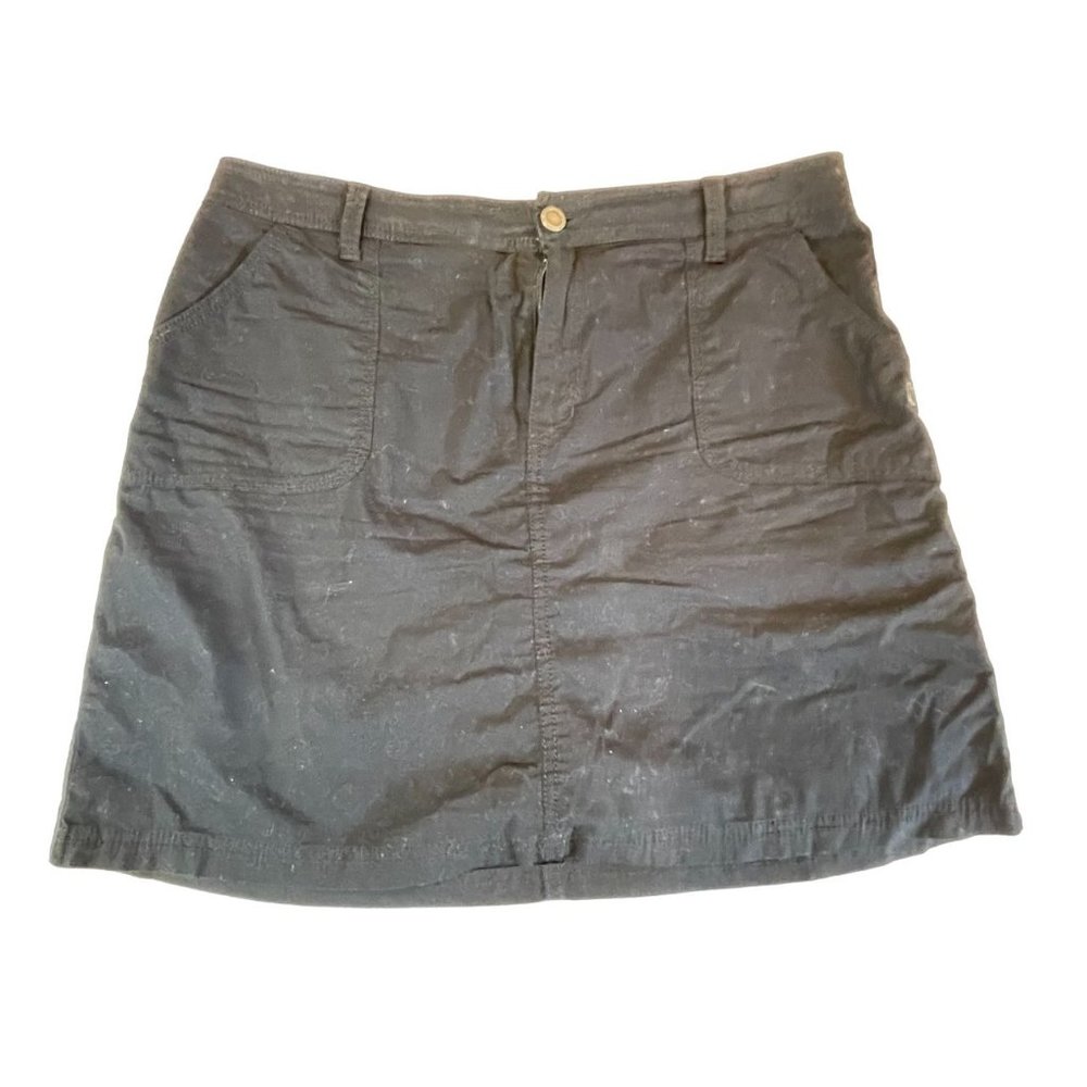 Croft & Barrow Womens Mini Skort Classic Fit Stretch Lightweight Cotton Black 10